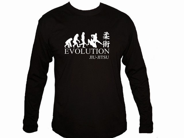Evolution Jiu jitsu jijitsu martial arts man sleeved t-shirt